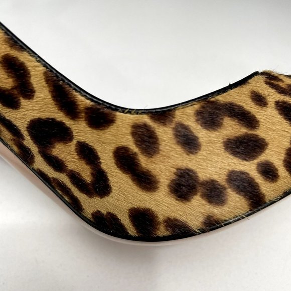 GIANVITO ROSSI Leopard Print Brown Calf Hair & Leather Point Toe Pumps- US 9 - Picture 11 of 12